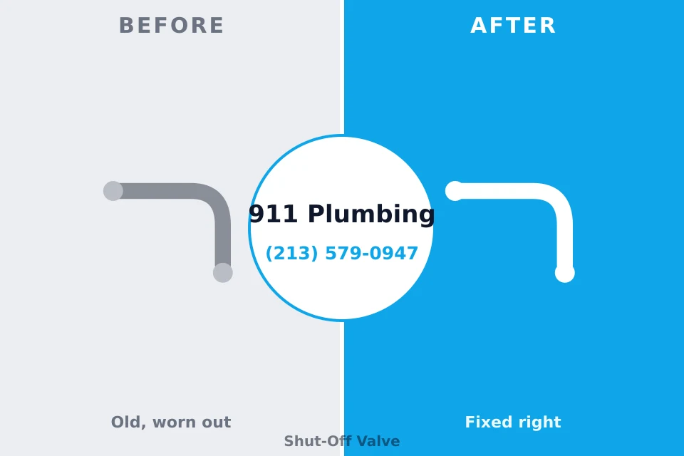 Before and after: plumbing repair Forest Hills, PA